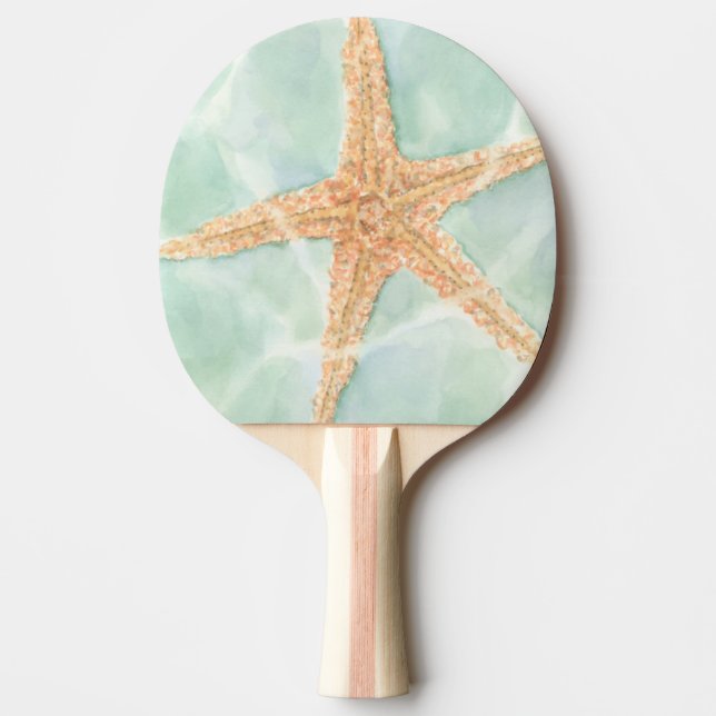 Nautical Starfish in Water Ping Pong Paddle (Front)