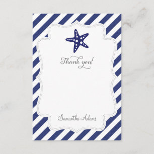 Nautical Starfish Thank You Card