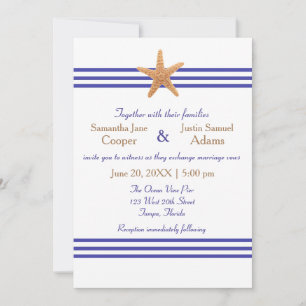 Nautical Starfish - Wedding Invitation