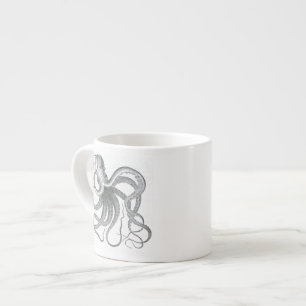 Nautical steampunk octopus vintage drawing mug cup