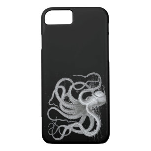 Nautical steampunk octopus Vintage grunge kraken iPhone 8/7 Case