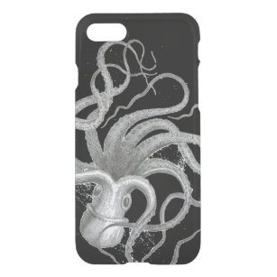 Nautical steampunk octopus Vintage kraken drawing iPhone SE/8/7 Case