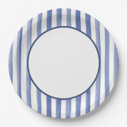 Nautical Stripe Paper Plate