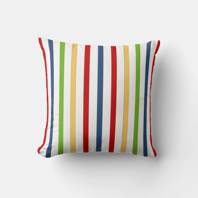 Nautical Stripe Pillow (Front)