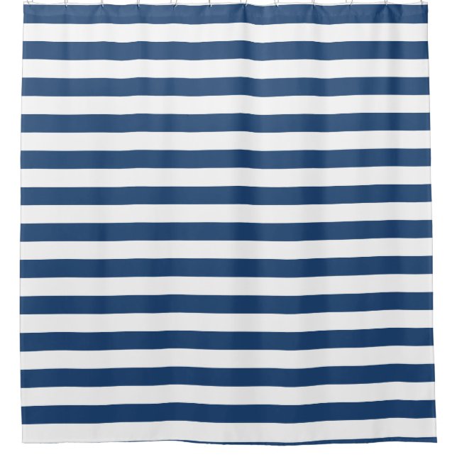 Nautical Striped Shower Curtain (Front)