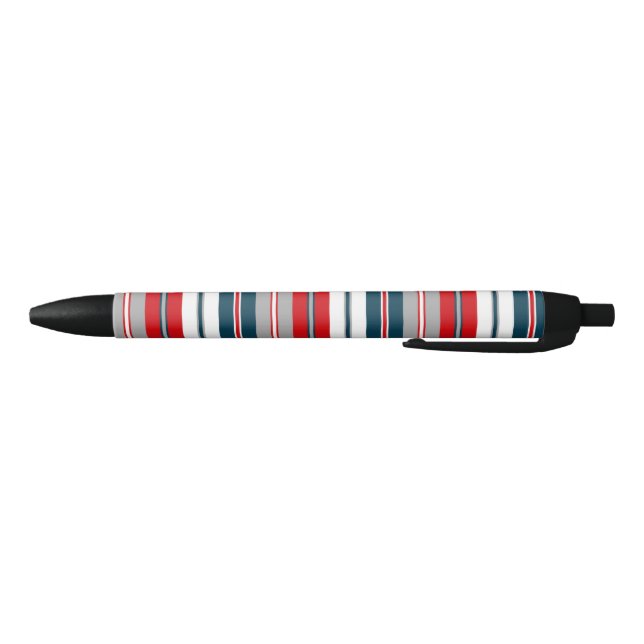 Nautical stripes black ink pen (Bottom)