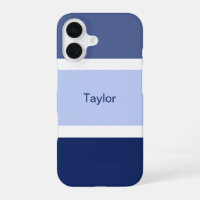 Nautical Stripes Blue White Personalised
