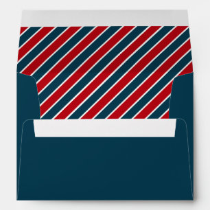 Nautical stripes envelope