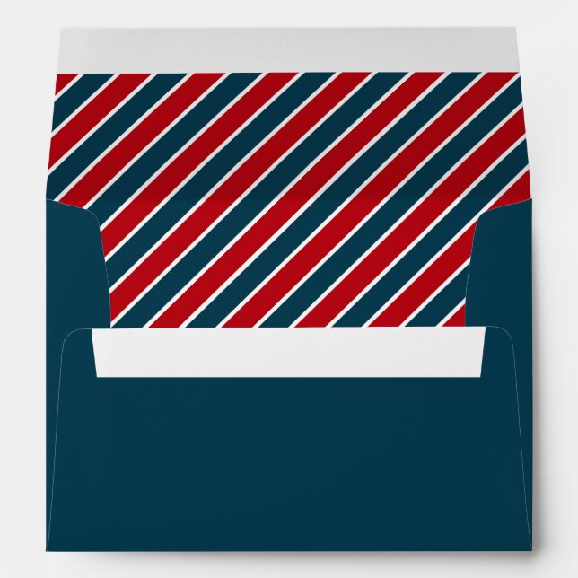 Nautical stripes envelope (Back (Bottom))