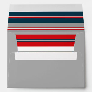 Nautical stripes envelopes