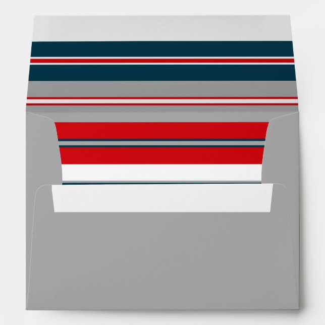 Nautical stripes envelopes (Back (Bottom))