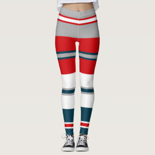 Nautical stripes leggings