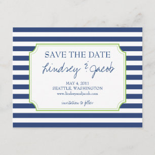 Nautical Stripes Save the Date
