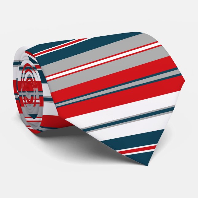 Nautical stripes tie (Rolled)