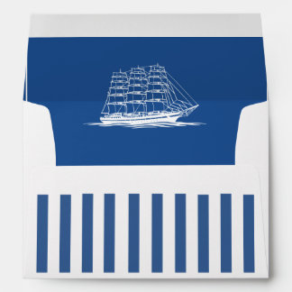 Nautical Stripes - Wedding invitation Envelope