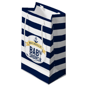 Nautical Style Baby Shower Customised Small Gift Bag