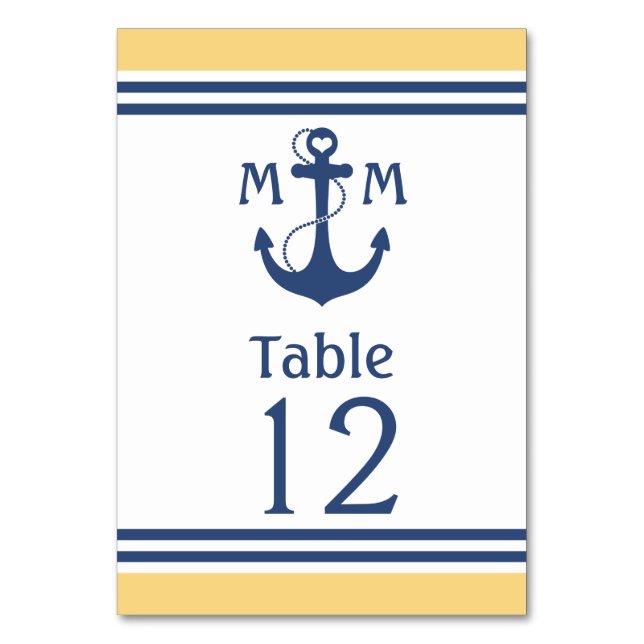 Nautical Table Number (Front)