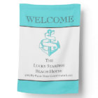 Nautical Teal Turquoise  Anchor beach house 