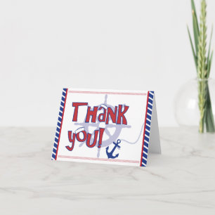 Nautical Thank you note cards
