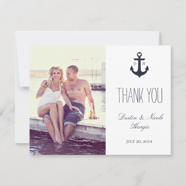 Nautical Thank You | Wedding Card (Front)