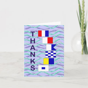 Nautical Thanks Notecard