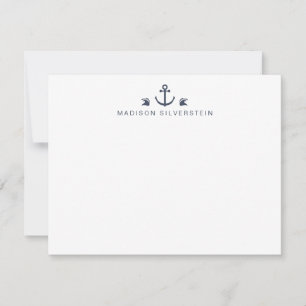 Nautical Theme Anchor Personalised Card