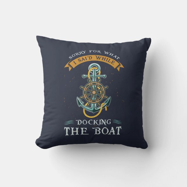 Nautical Theme Boating Anchor Novelty Gifts Cushion (Front)
