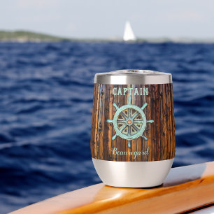 Nautical Theme Bronze Captains Wheel Small
