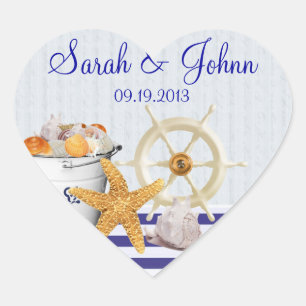 Nautical Theme Favour Sticker