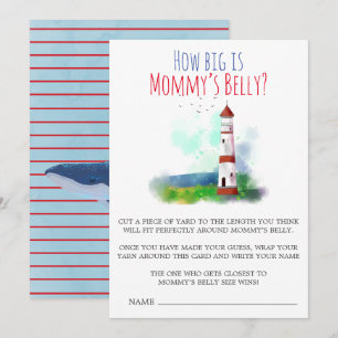 Nautical Theme  How Big Is Mummy’s Belly card