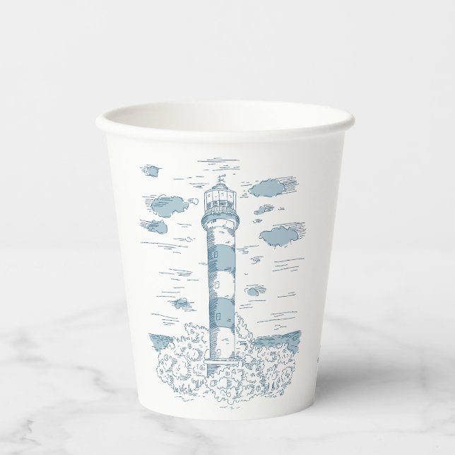 Nautical Theme Paper Cups (Front)