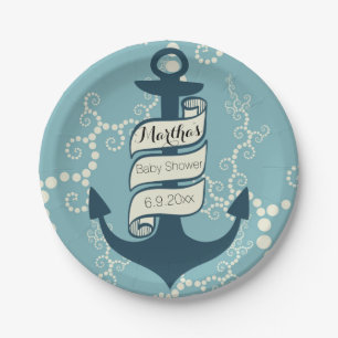Nautical Theme Paper Plate