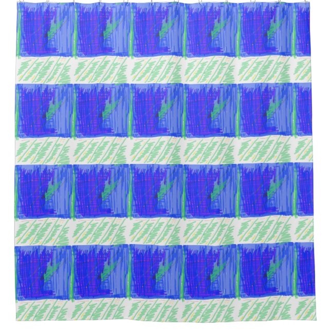 Nautical Theme Shower Curtain (Front)