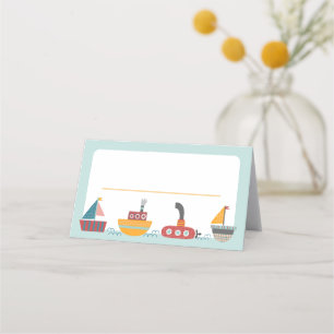 Nautical Theme Tent Card, Place Card