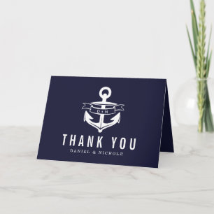 Nautical Theme Thank You Cards   Weddings