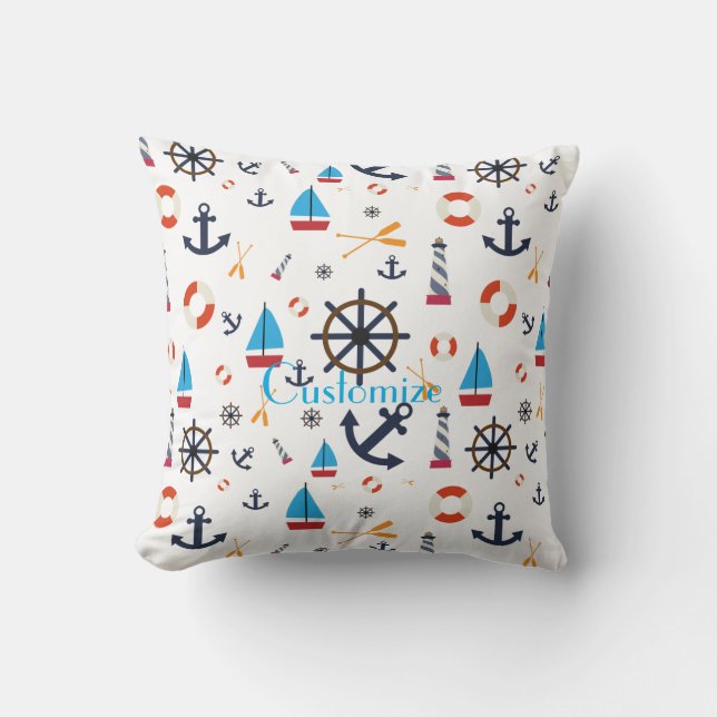 Nautical Theme Thunder_Cove  Cushion (Front)