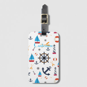 Nautical Theme Thunder_Cove Luggage Tag