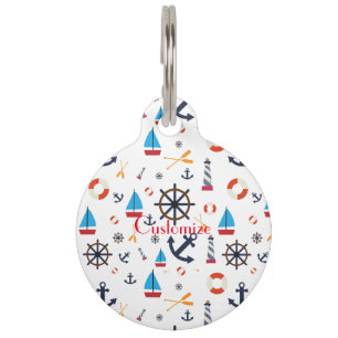 Nautical Theme Thunder_Cove Pet Tag