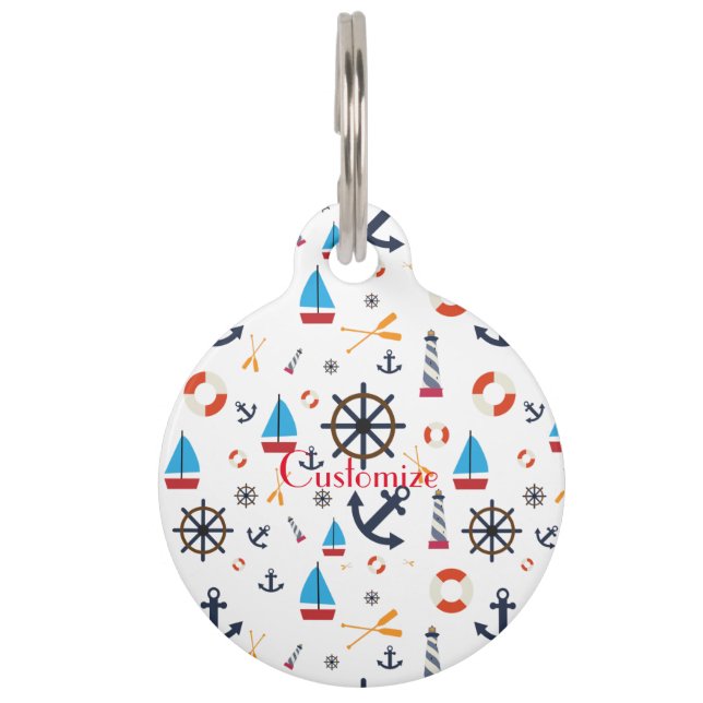 Nautical Theme Thunder_Cove  Pet Tag (Front)