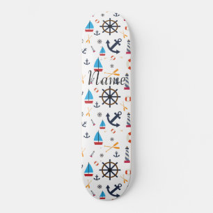 Nautical Theme Thunder_Cove  Skateboard