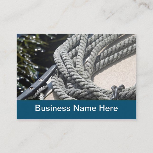 Nautical Theme Two Side Business Cards (Front)