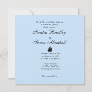 Nautical Theme Wedding Invitations