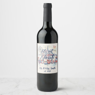 Nautical Theme  Wine Label