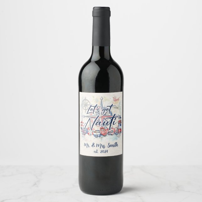 Nautical Theme  Wine Label (Front)