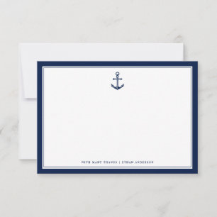 Nautical Themed   Anchor   Custom Office NoteCard