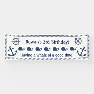 Nautical Themed Birthday Banner