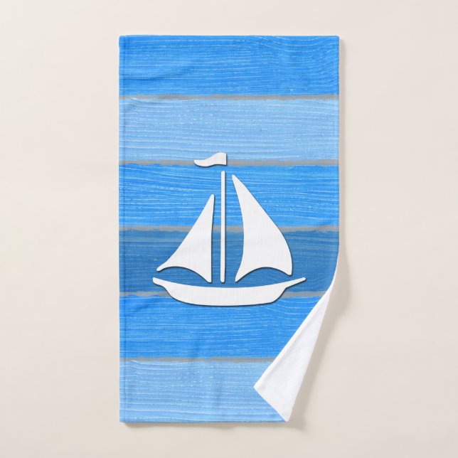 Nautical themed design bath towel set (Hand Towel)