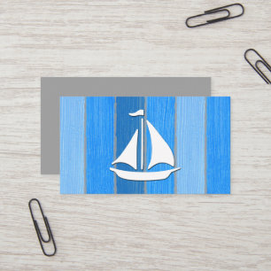 Nautical themed design business card