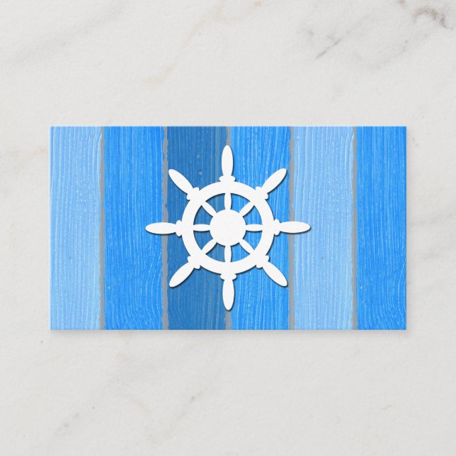 Nautical themed design business card (Front)