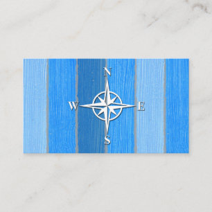 Nautical themed design business card